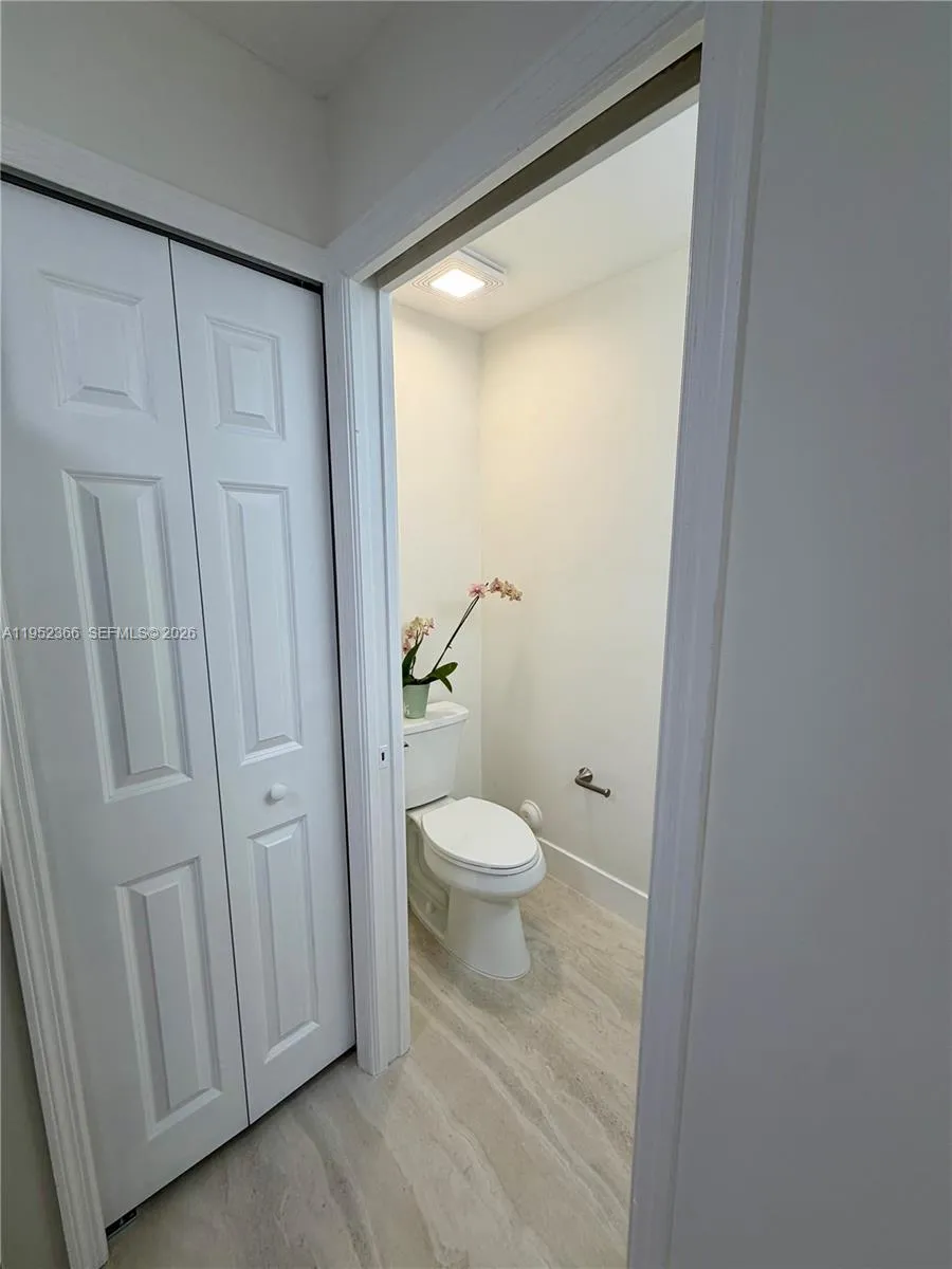 First floor powder room