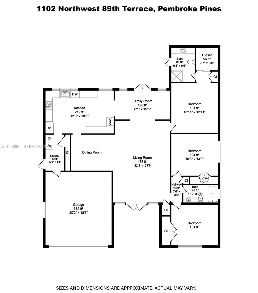 1102 Nw 89th Ter, Pembroke Pines, Florida 33024, Pembroke Pines, Florida 33024, 3 Bedrooms Bedrooms, ,2 BathroomsBathrooms,Residential,For Sale,1102 Nw 89th Ter, Pembroke Pines, Florida 33024,A11956392