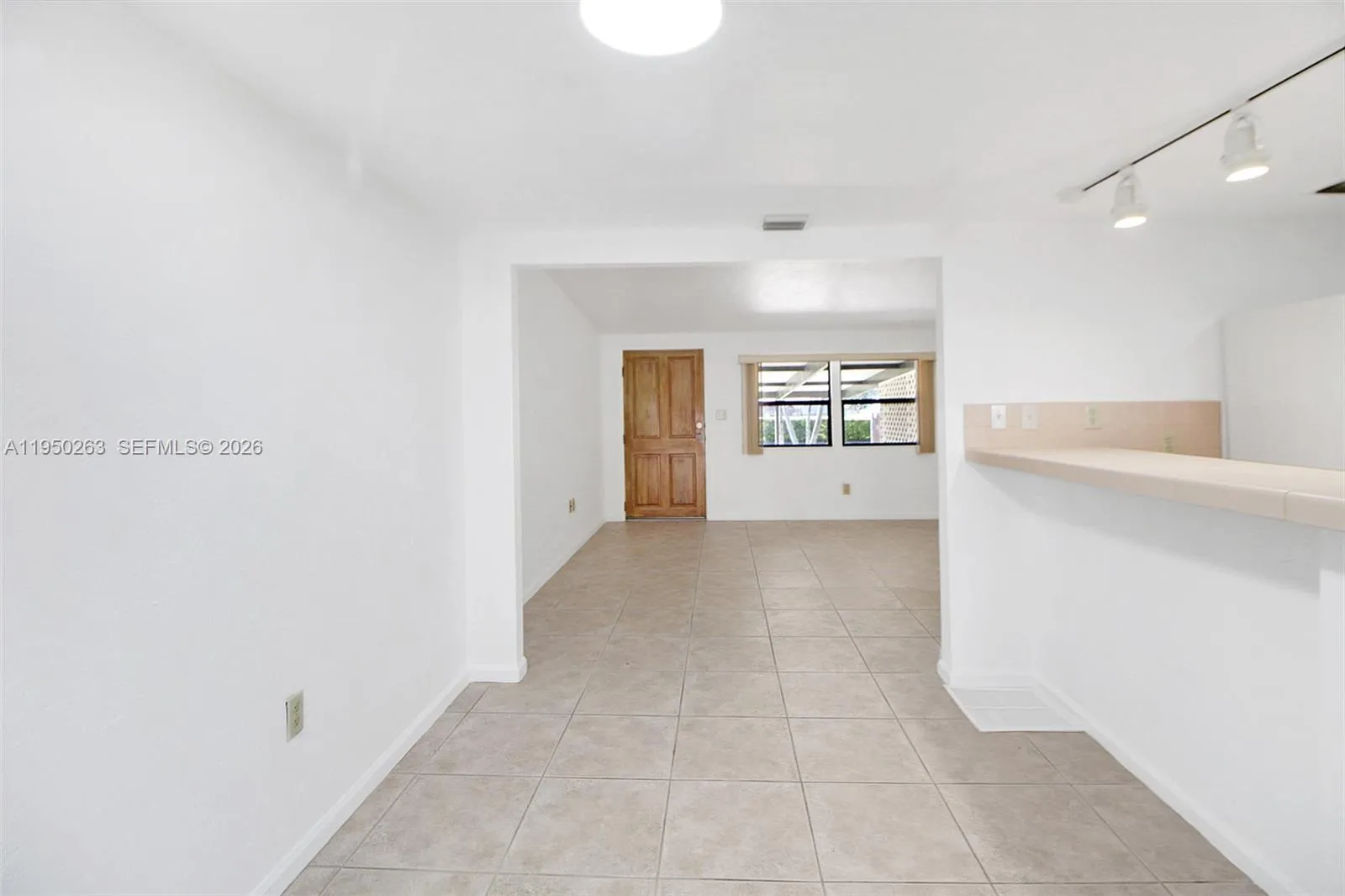 View from kitchen/dining area