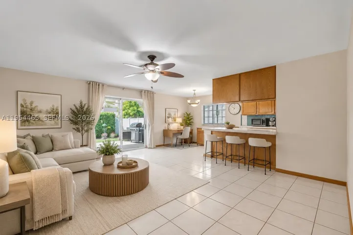 Image digitally enhanced with virtual staging -