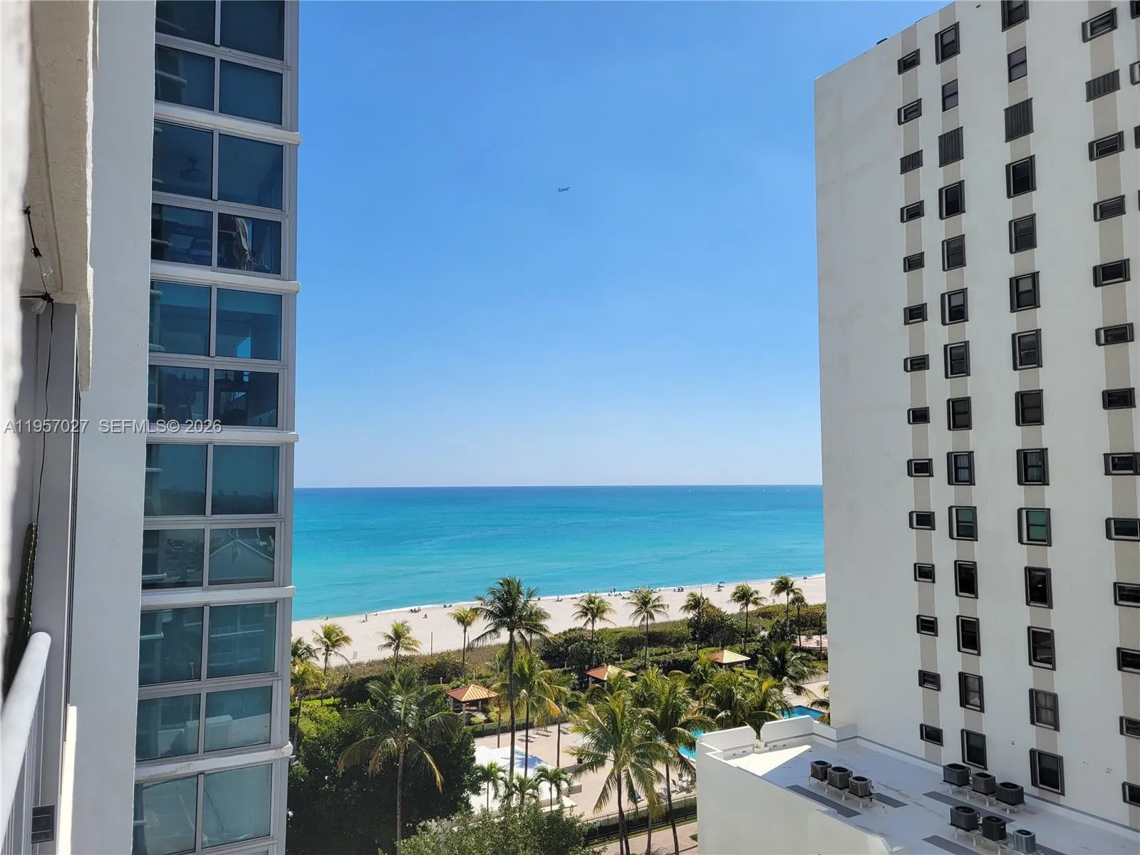 Partial Ocean view from balcony and den