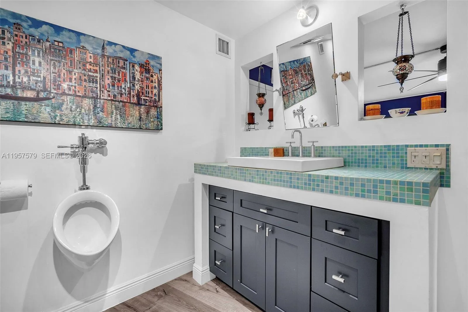 Master Bath with Bisazza Mosaic Tile