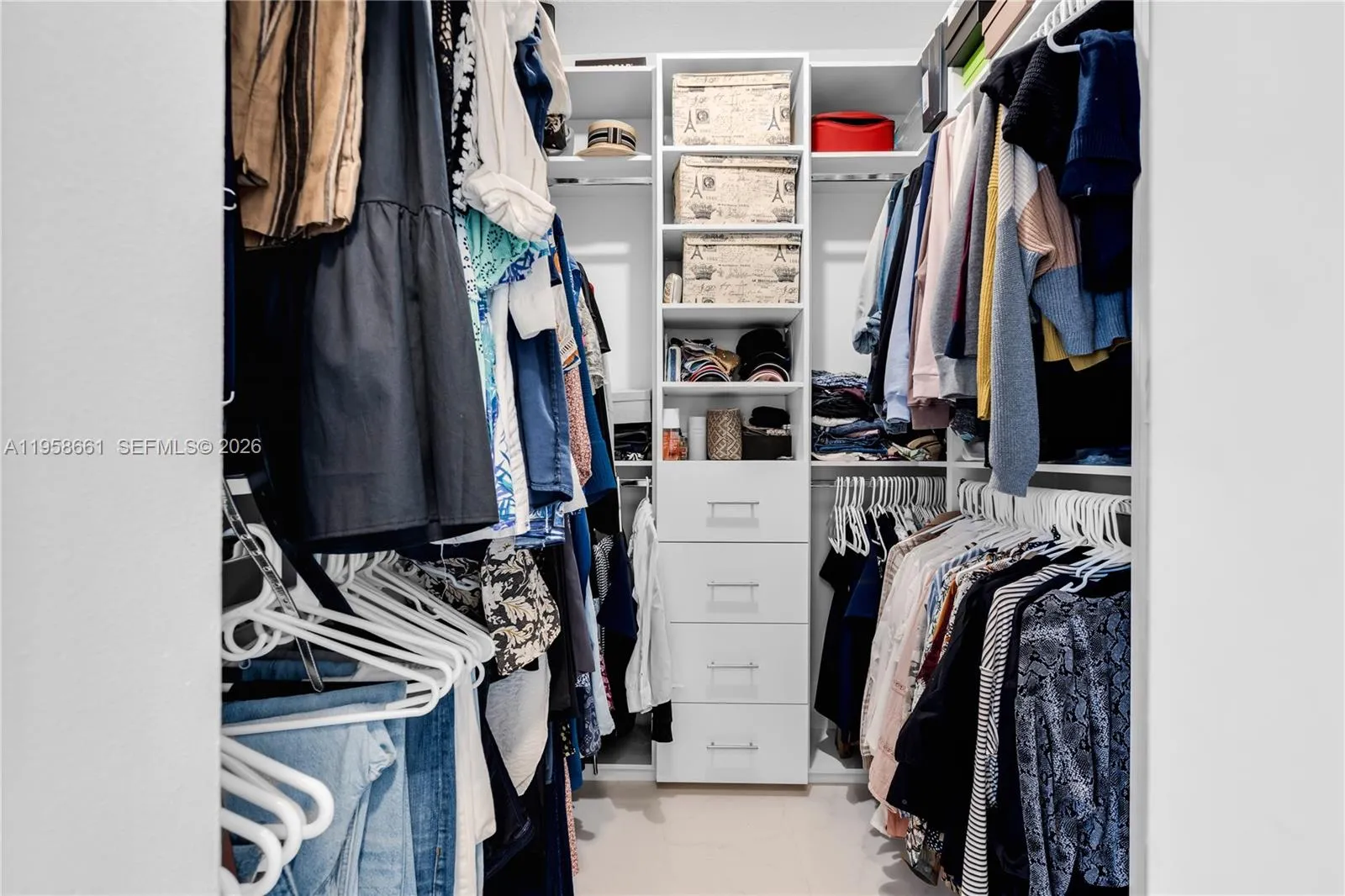 Primary bedroom closet.