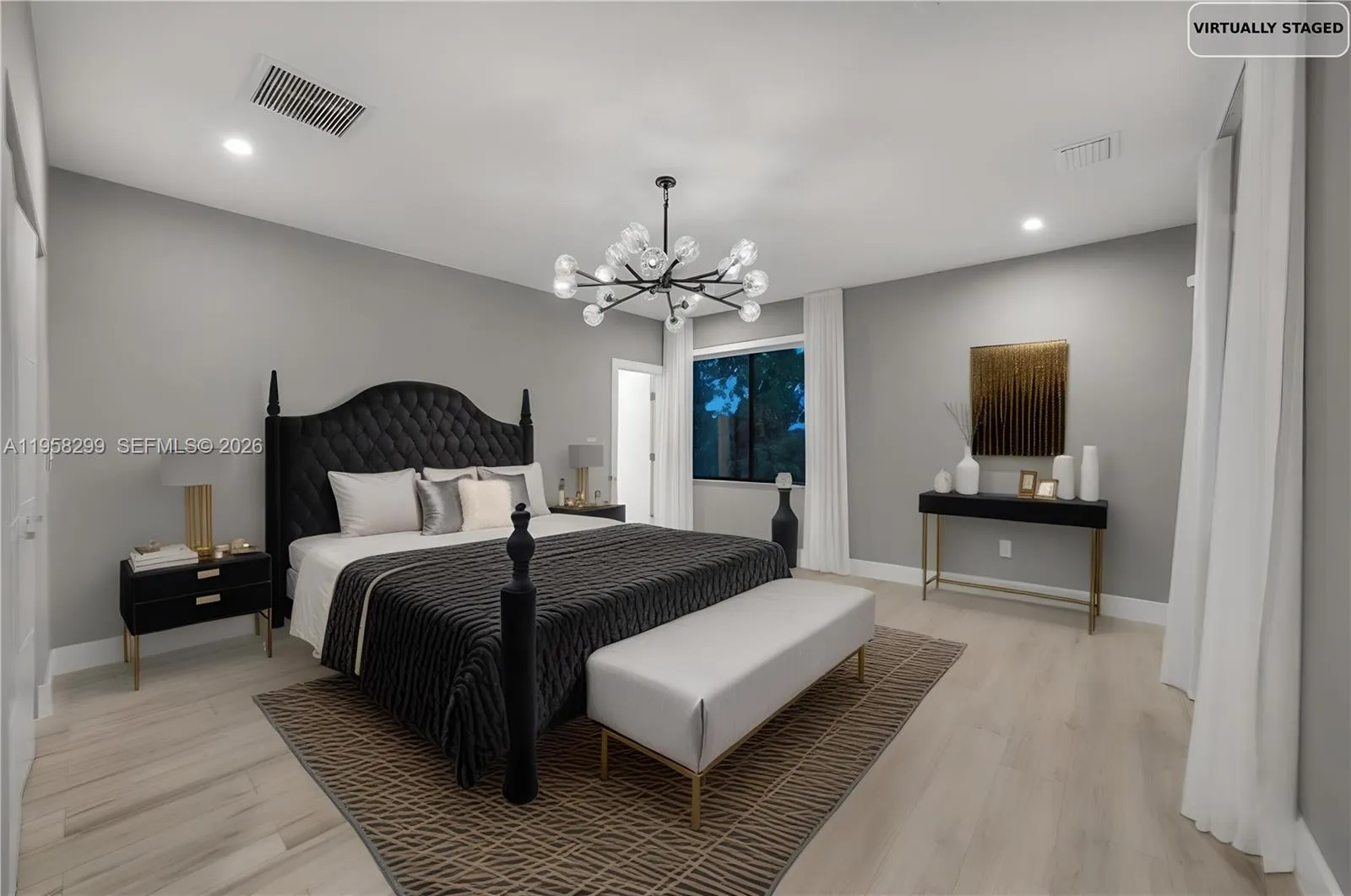 four bathroom Virtually staged