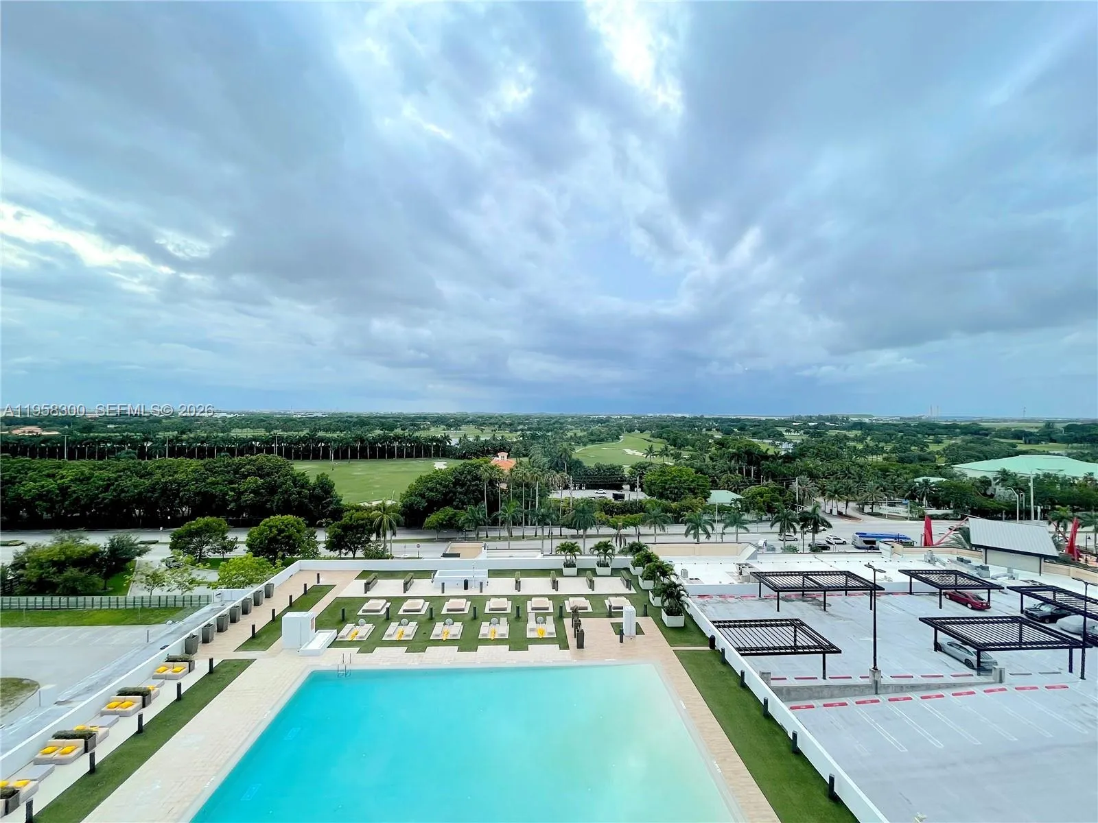 Beautiful golf and pool view