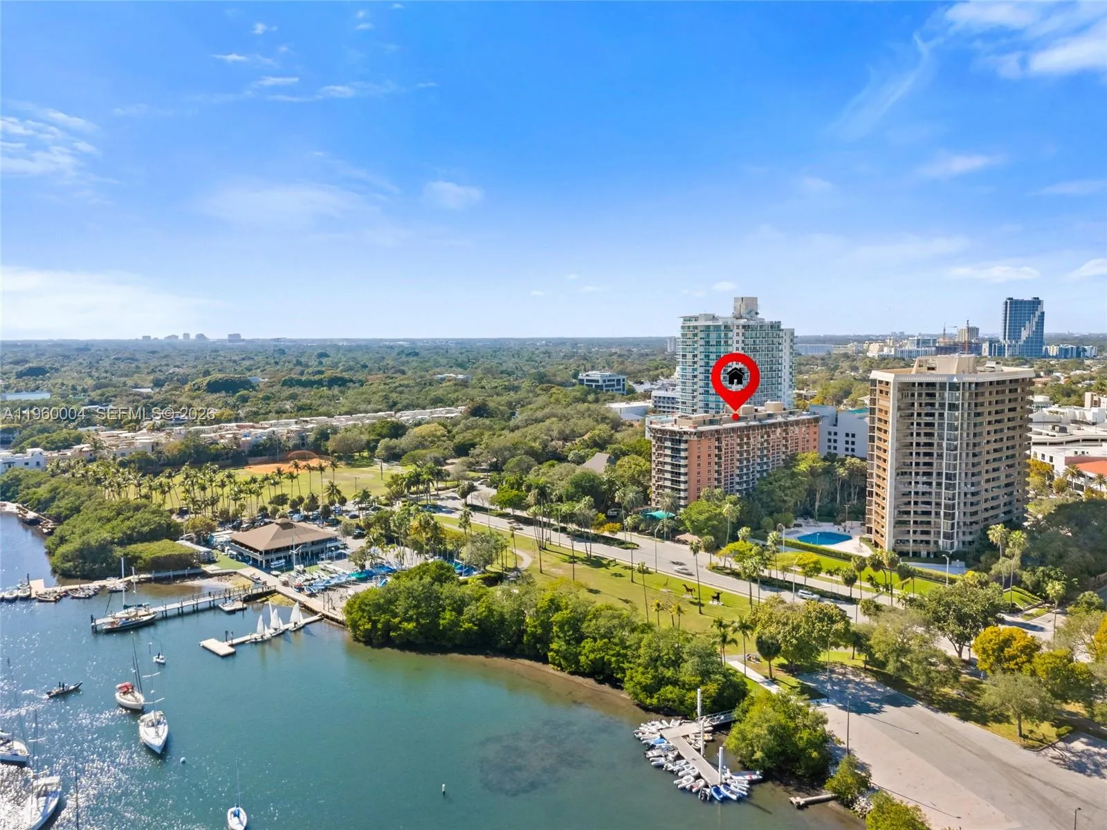 Walking distance to the Grove\'s best shops, parks, marinas, and restuarants