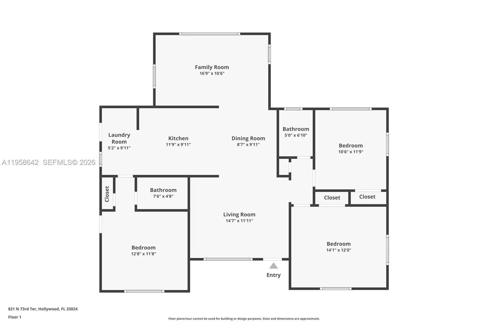 821 N 73rd Ter, Hollywood, Florida 33024, Hollywood, Florida 33024, 3 Bedrooms Bedrooms, 3 Rooms Rooms,2 BathroomsBathrooms,Residential,For Sale,821 N 73rd Ter, Hollywood, Florida 33024,A11958642