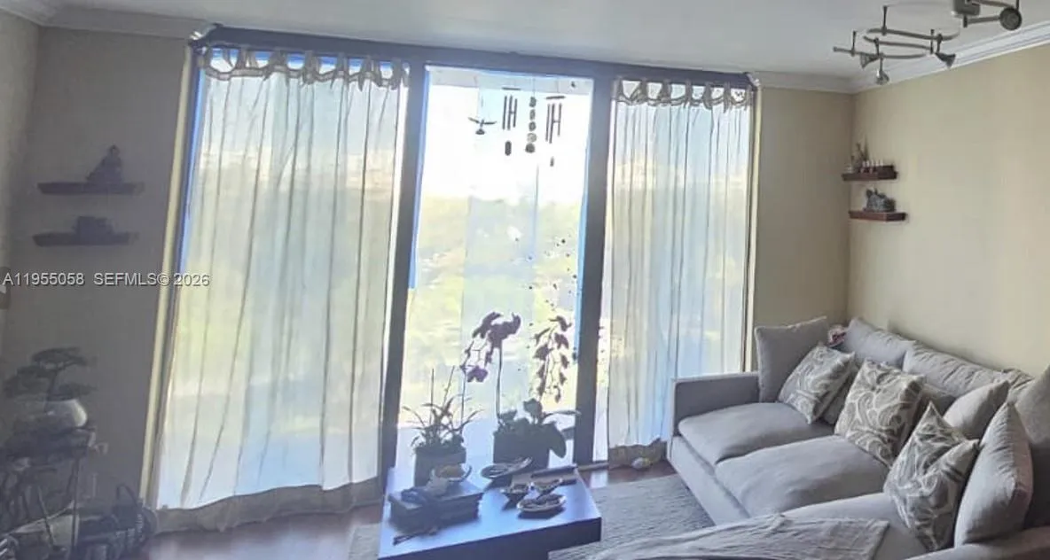 Actual: Blue film over the window
