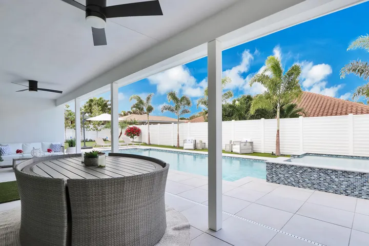 Covered outdoor dining