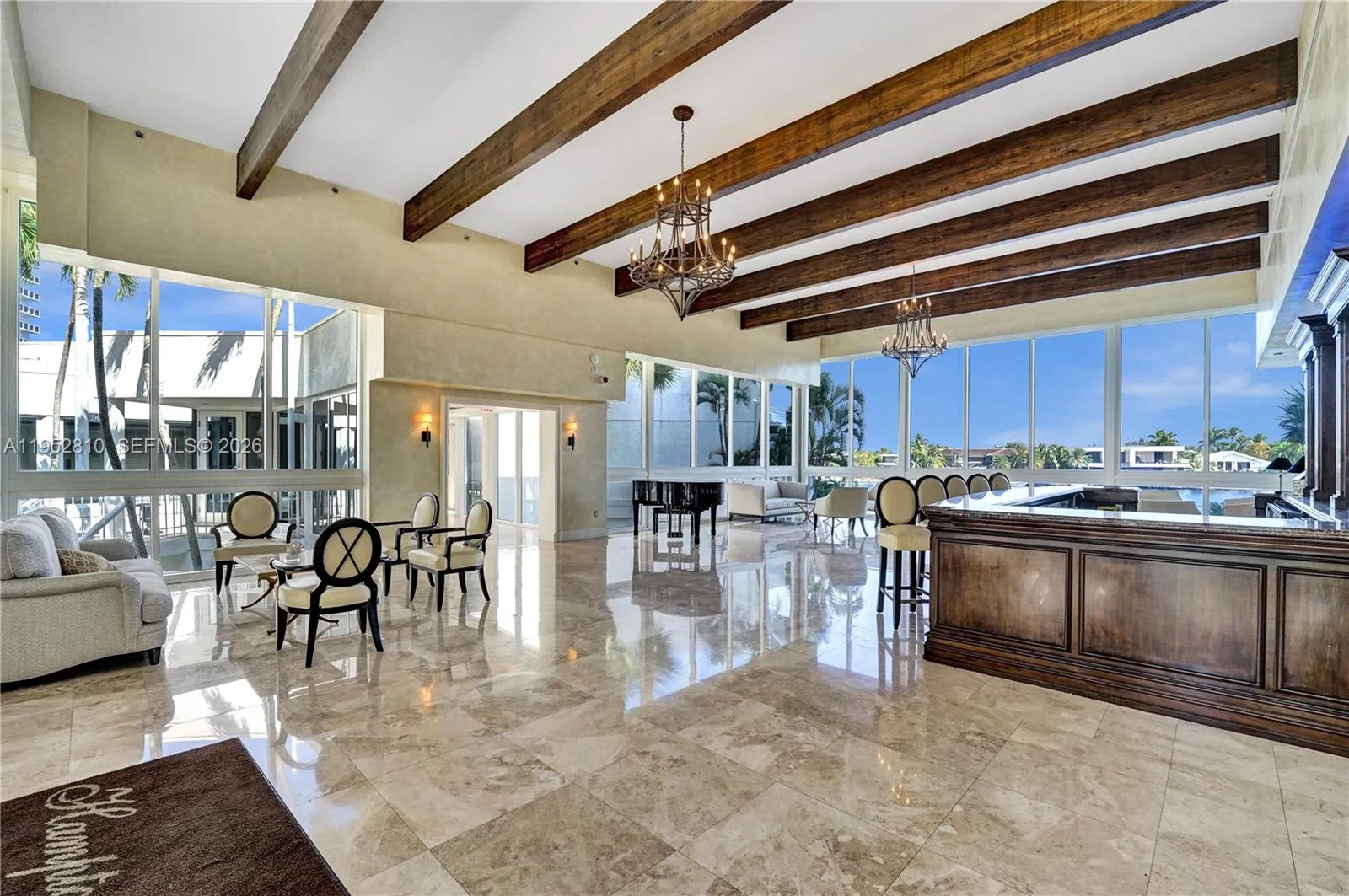 Club house bar area.