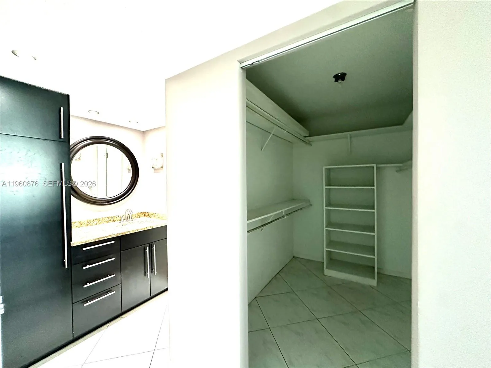 Master Bathroom and Walking Closet