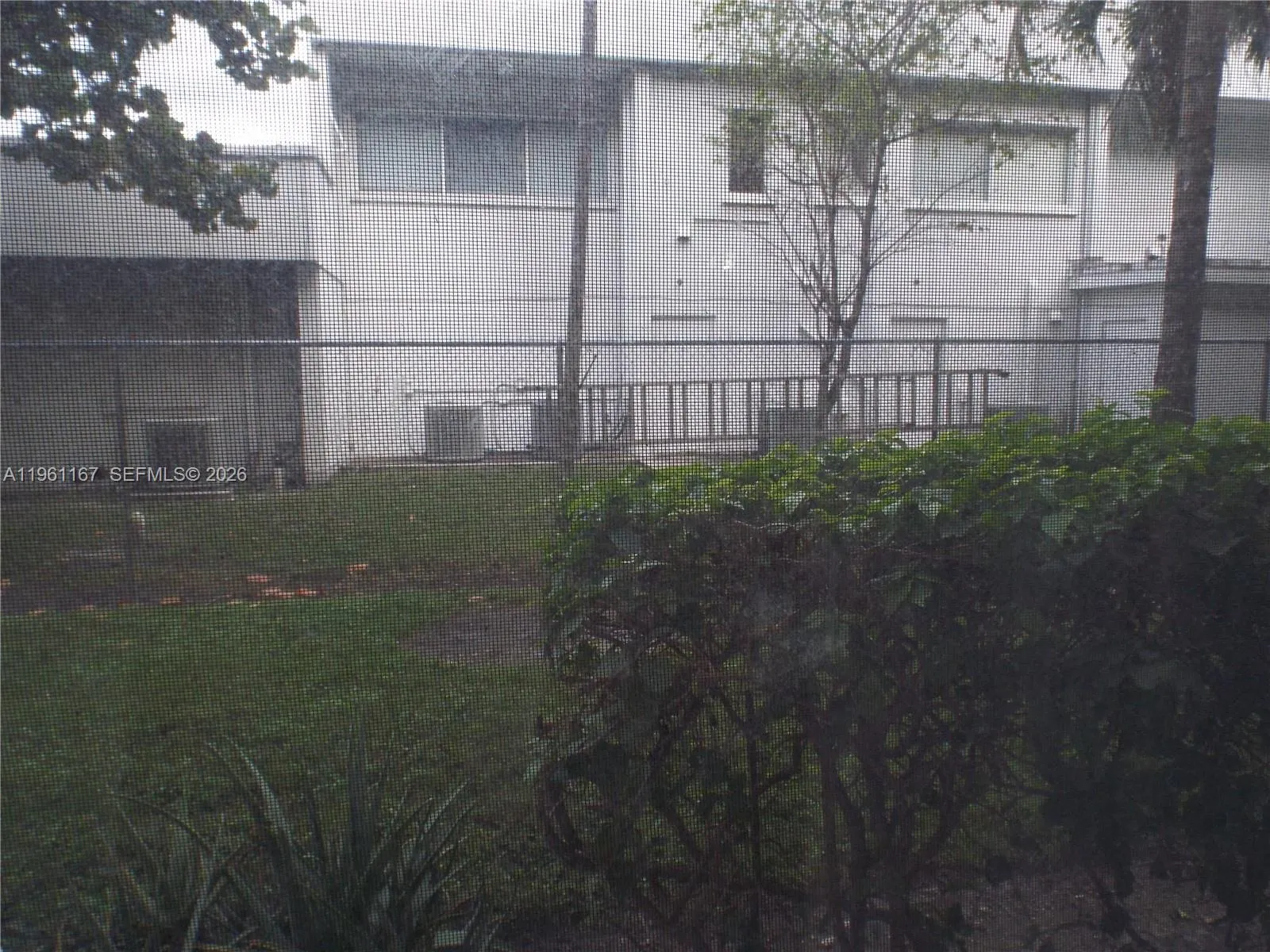 Walk out to garden area from balcony