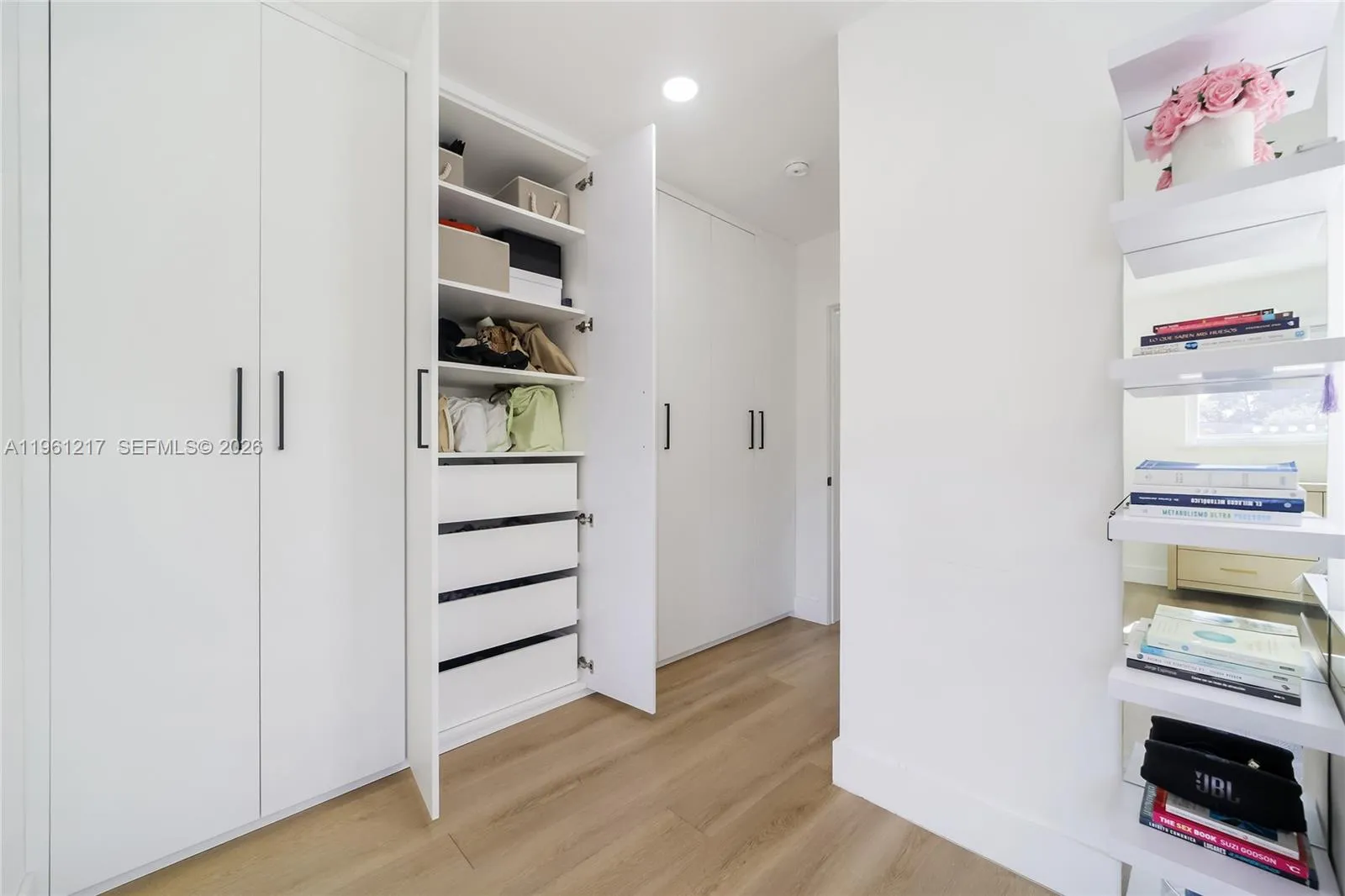 Primary bedroom’s closet