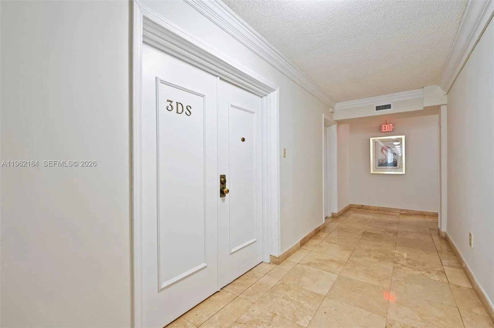Double door Entry to Unit 3DS