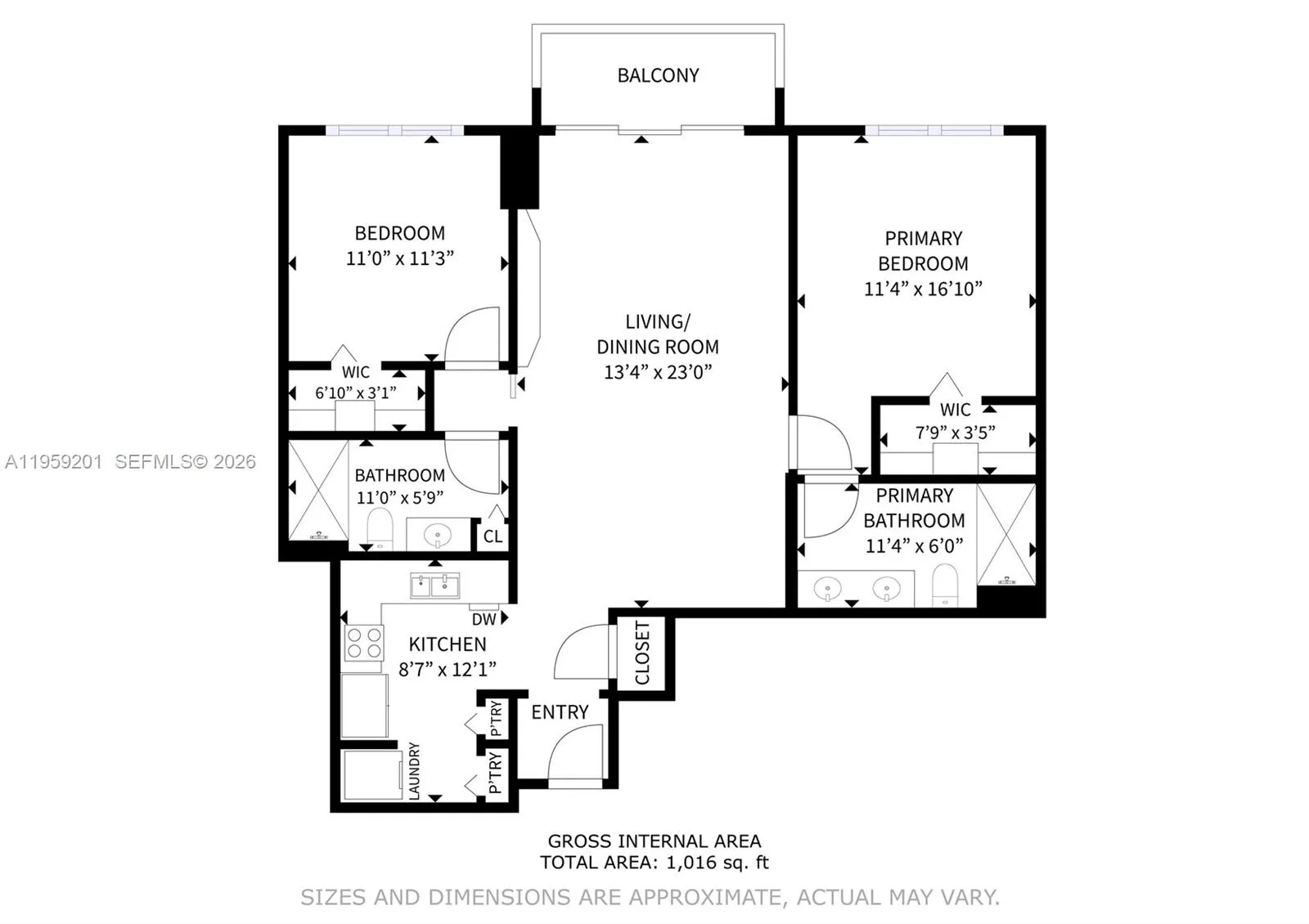 31 Se 5th St 2408, Miami, Florida 33131, Miami, Florida 33131, 2 Bedrooms Bedrooms, ,2 BathroomsBathrooms,Residential,For Sale,31 Se 5th St 2408, Miami, Florida 33131,A11959201