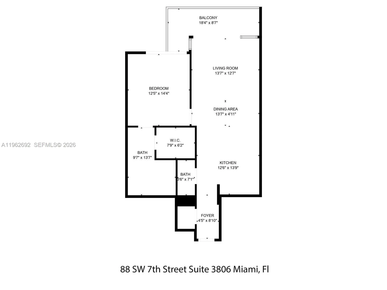 88 Sw 7th St 3806, Miami, Florida 33130, Miami, Florida 33130, 1 Bedroom Bedrooms, ,1 BathroomBathrooms,Residential,For Sale,88 Sw 7th St 3806, Miami, Florida 33130,A11962692