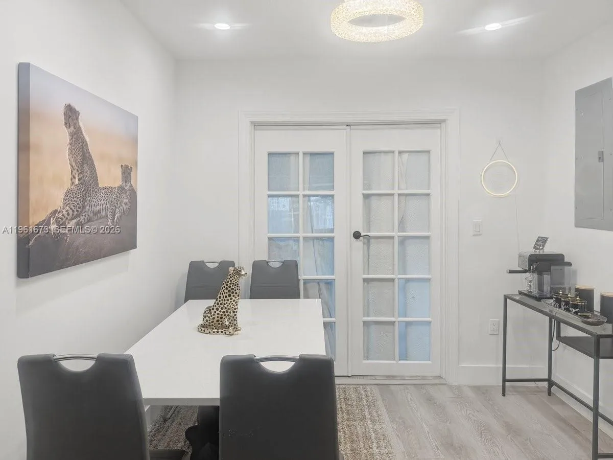 coffee area in dining room area