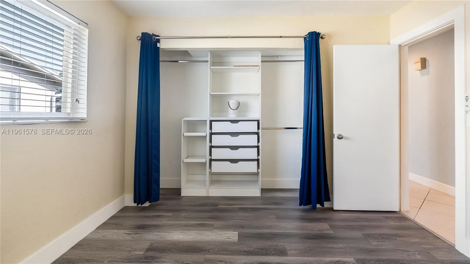 Bedroom #2 with Built-in Closets