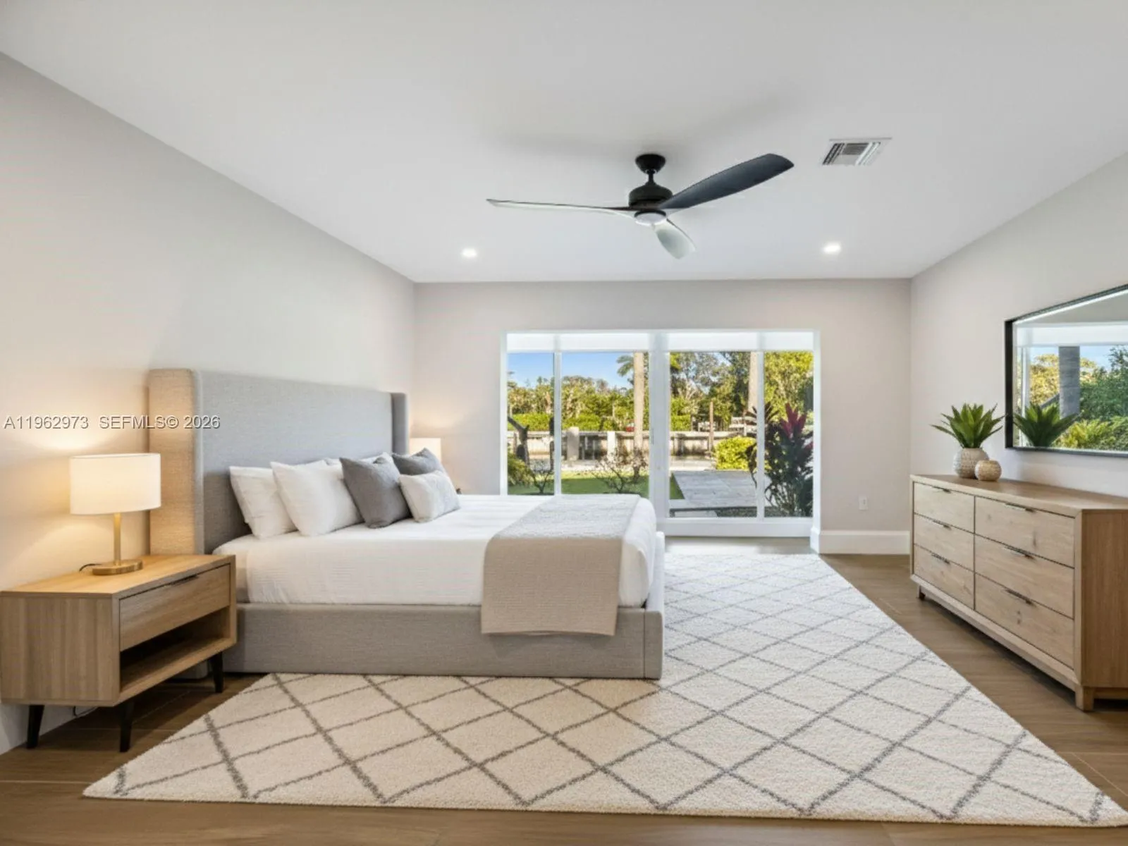 AI-generated virtual staging.