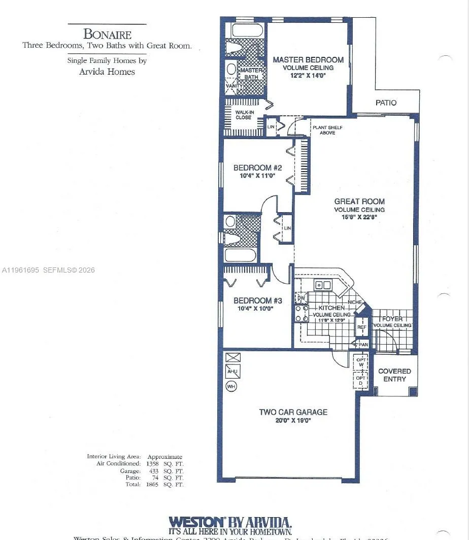 1605 Salerno Cir, Weston, Florida 33327, Weston, Florida 33327, 3 Bedrooms Bedrooms, ,2 BathroomsBathrooms,Residential,For Sale,1605 Salerno Cir, Weston, Florida 33327,A11961695