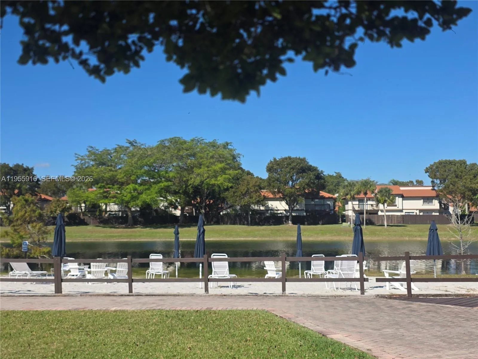 Tranquil water view area.
