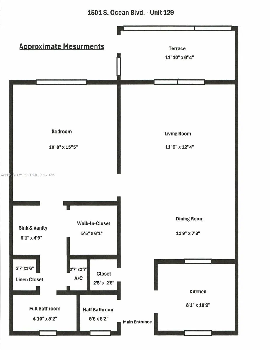 1501 S Ocean Blvd 129, Lauderdale By The Sea, Flor, Lauderdale By The Sea, Florida 33062, 1 Bedroom Bedrooms, ,1 BathroomBathrooms,Residential,For Sale,1501 S Ocean Blvd 129, Lauderdale By The Sea, Flor,A11962835