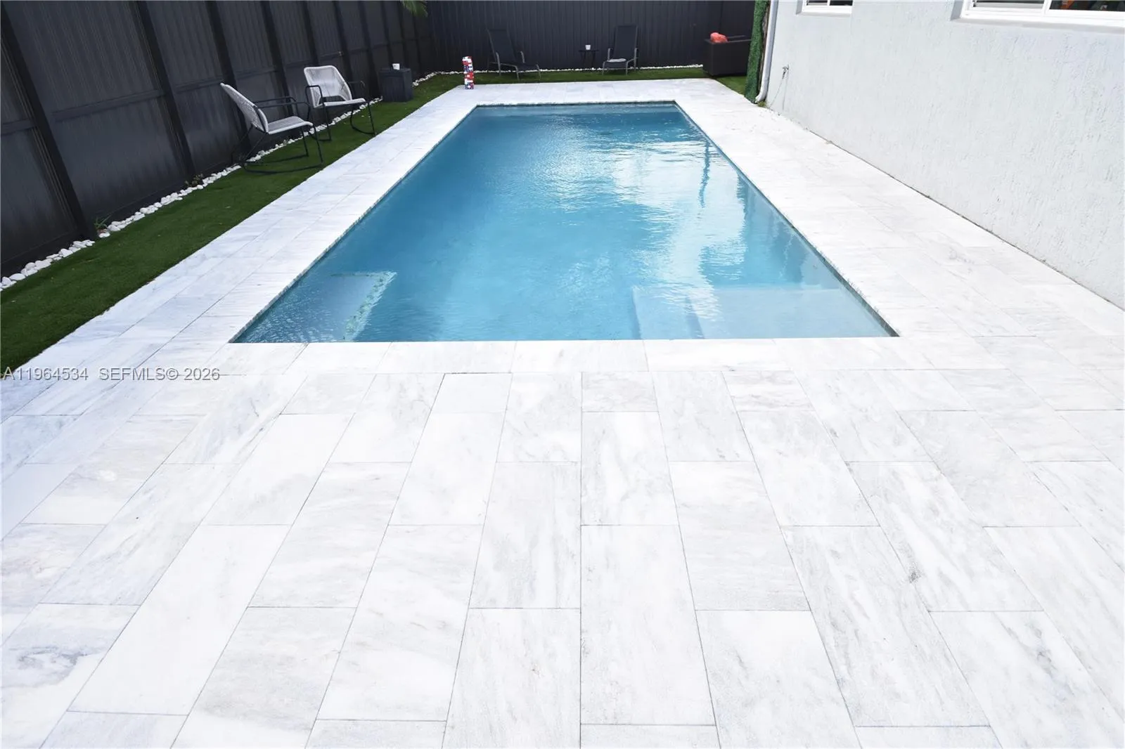 Brand new pool with amazing LED lights