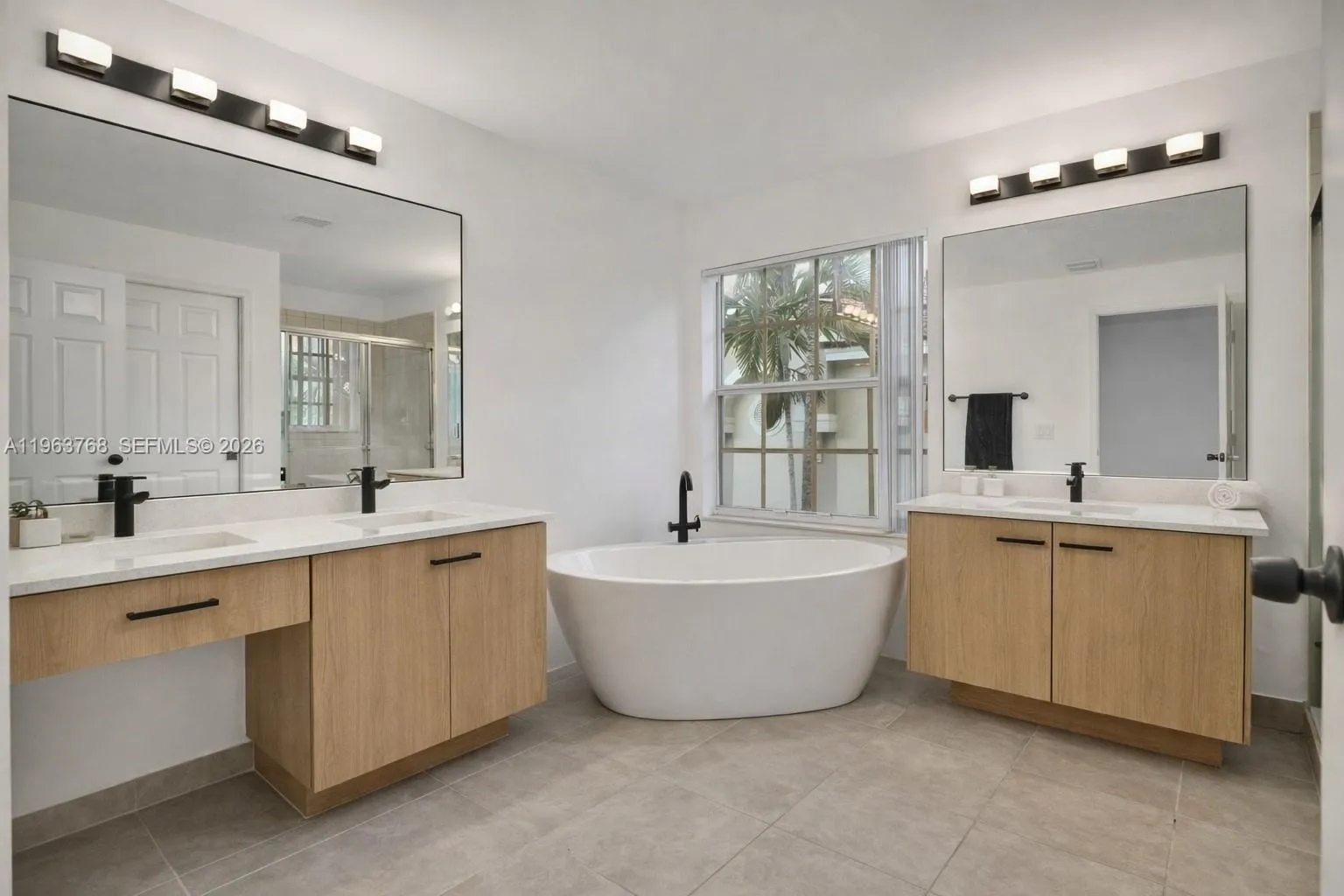 Virtually Staged Primary Bathroom