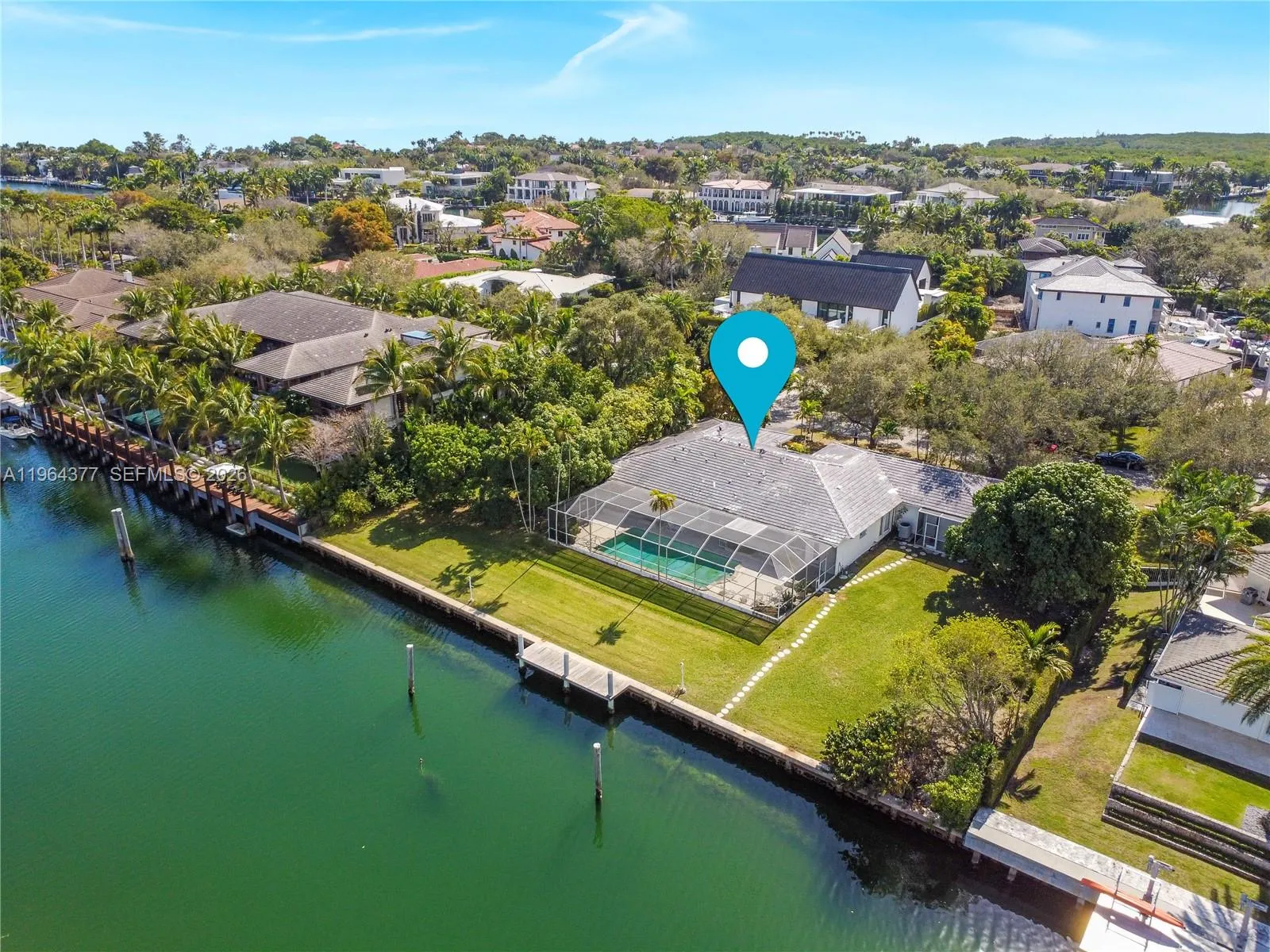 Surrounded by homes in the $47-$175 million range