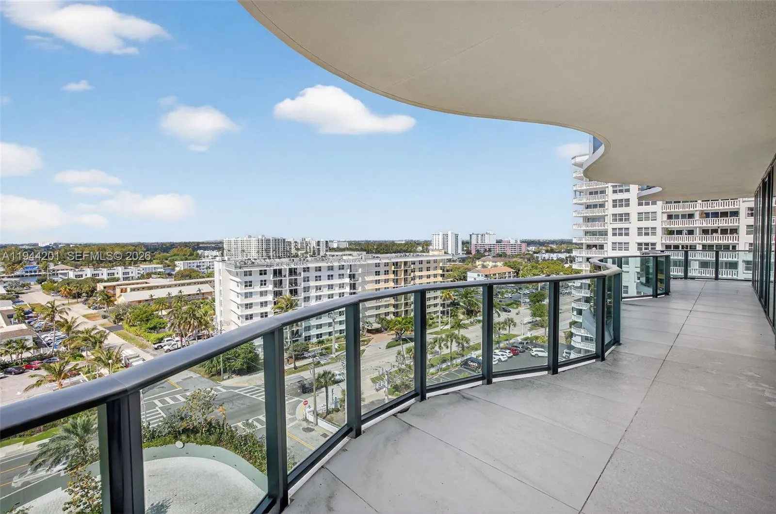 View to the West. You can see the Intracoastal from here