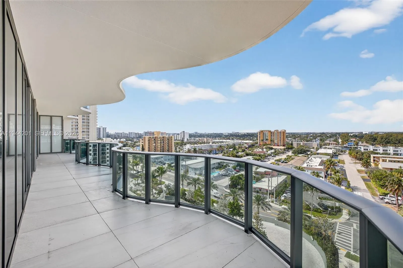 View to the west from the guest bedroom sliders