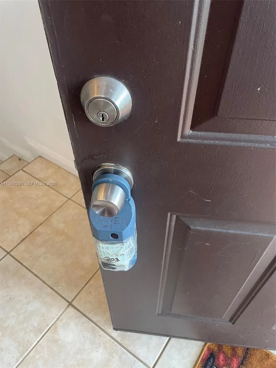 Supra Location on the Front Door.