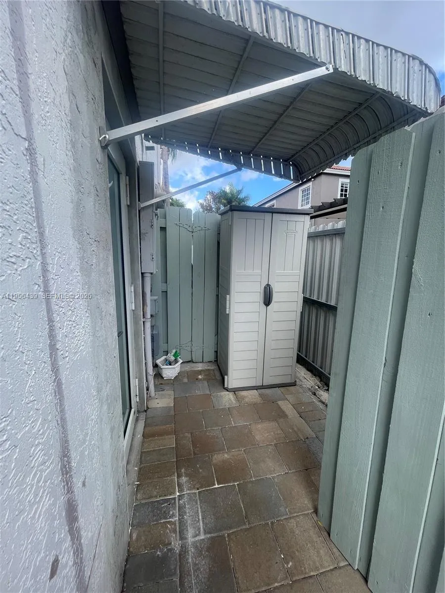 Outside storage.