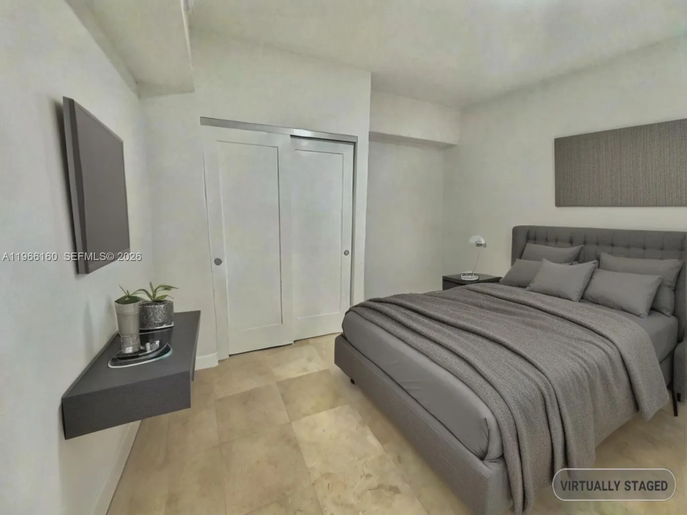 Primary Bedroom Staged