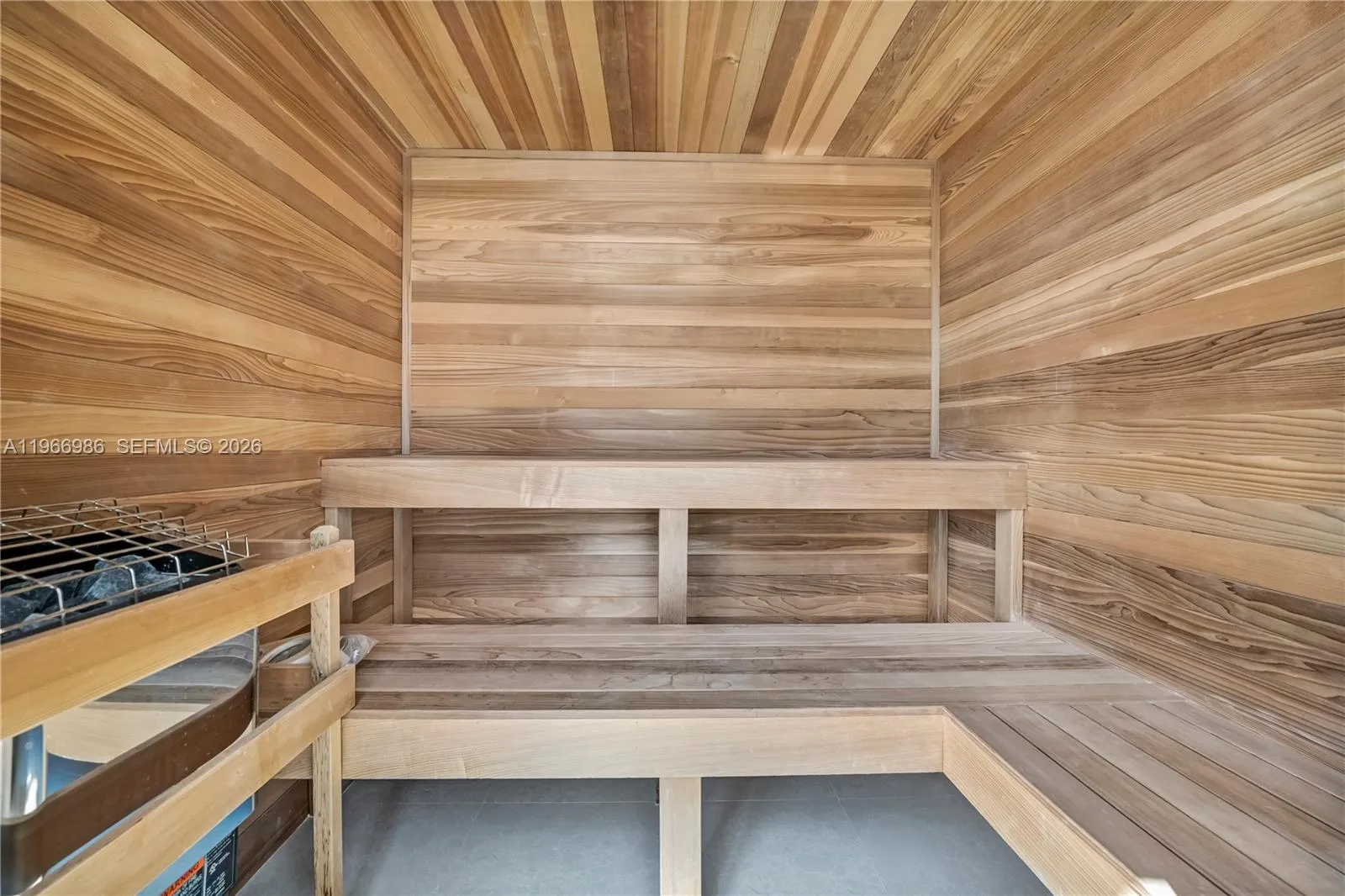 Sauna in primary bedroom