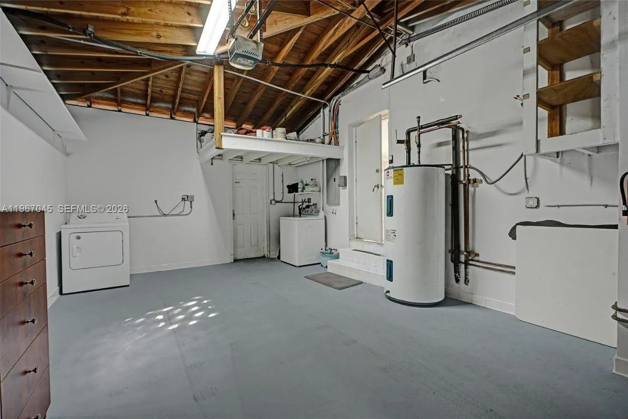 Large One Car Garage with Storage Loft