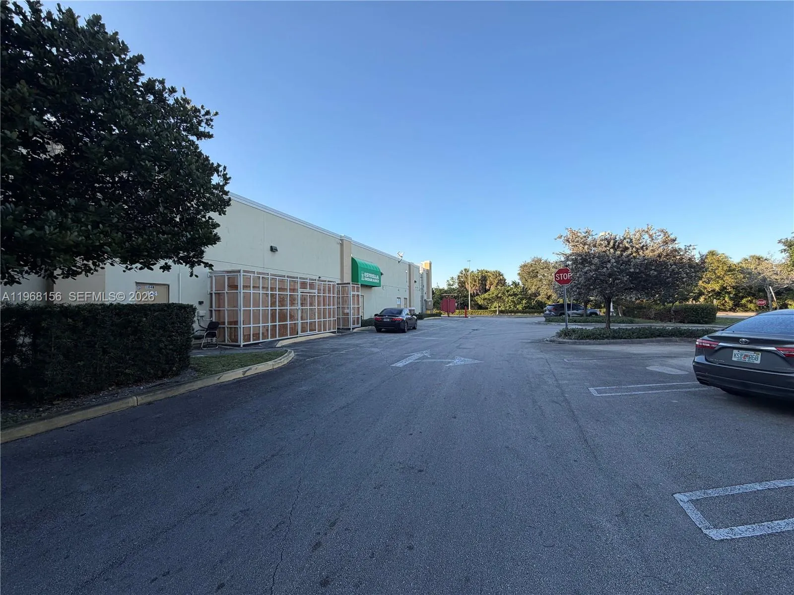 Rear parking lot