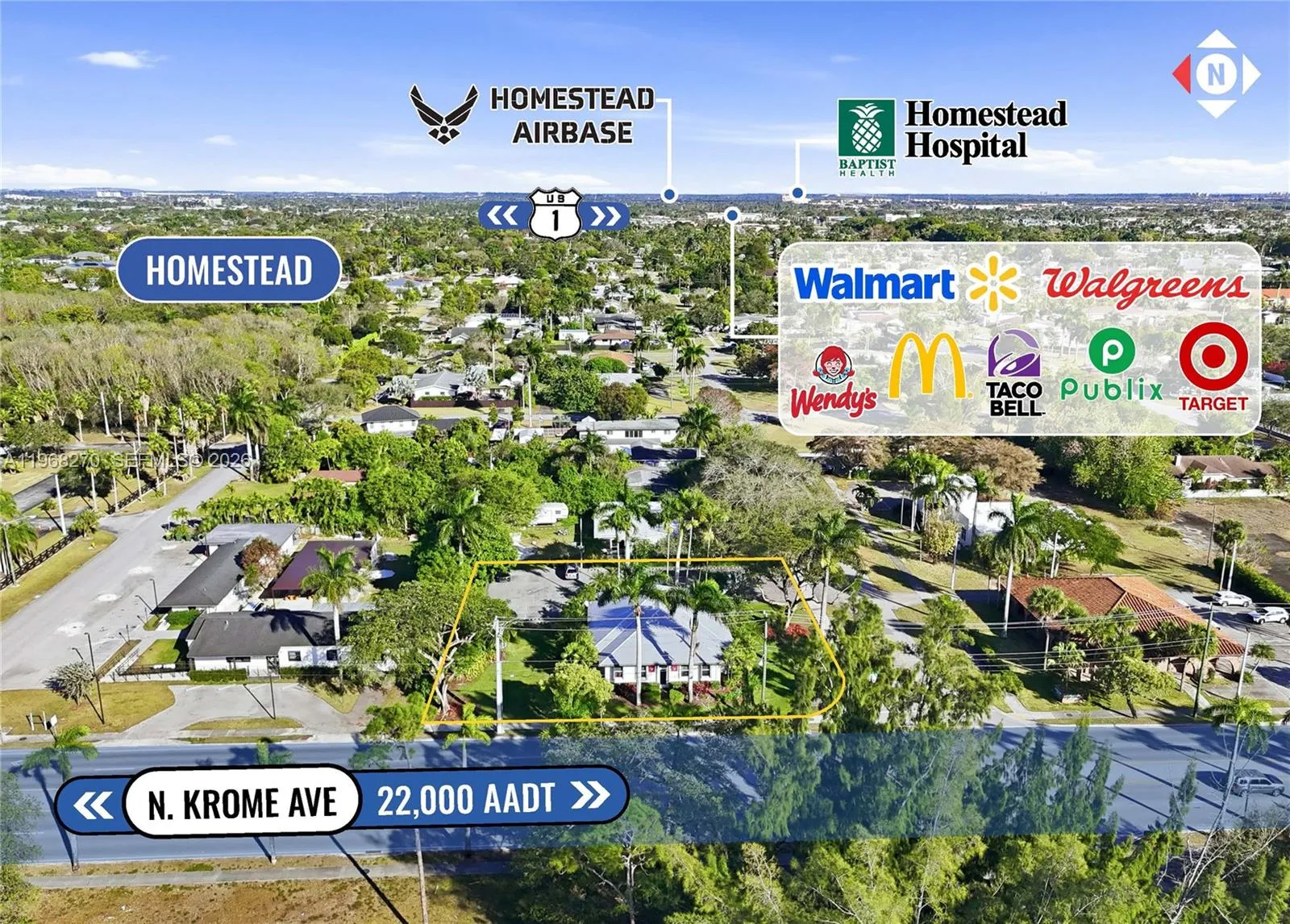 1801 N Krome Ave, Homestead, Florida 33030, Homestead, Florida 33030, ,Commercial Sale,For Sale,1801 N Krome Ave, Homestead, Florida 33030,A11968270