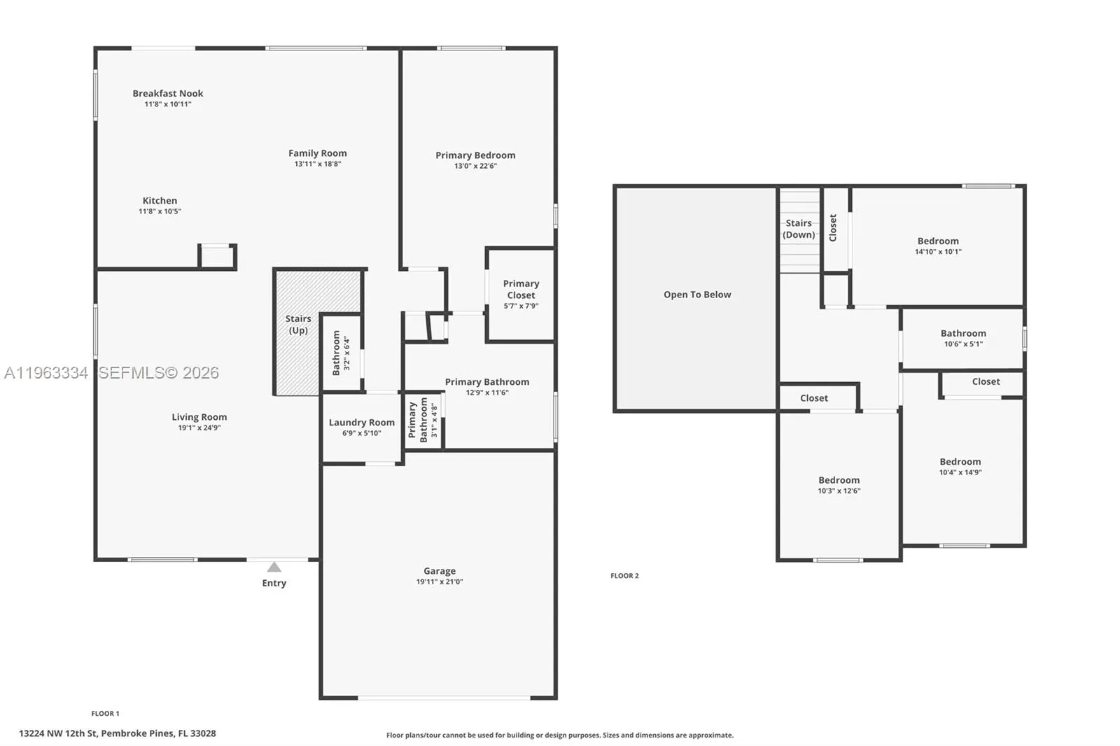 13224 Nw 12th St, Pembroke Pines, Florida 33028, Pembroke Pines, Florida 33028, 4 Bedrooms Bedrooms, ,2 BathroomsBathrooms,Residential,For Sale,13224 Nw 12th St, Pembroke Pines, Florida 33028,A11963334