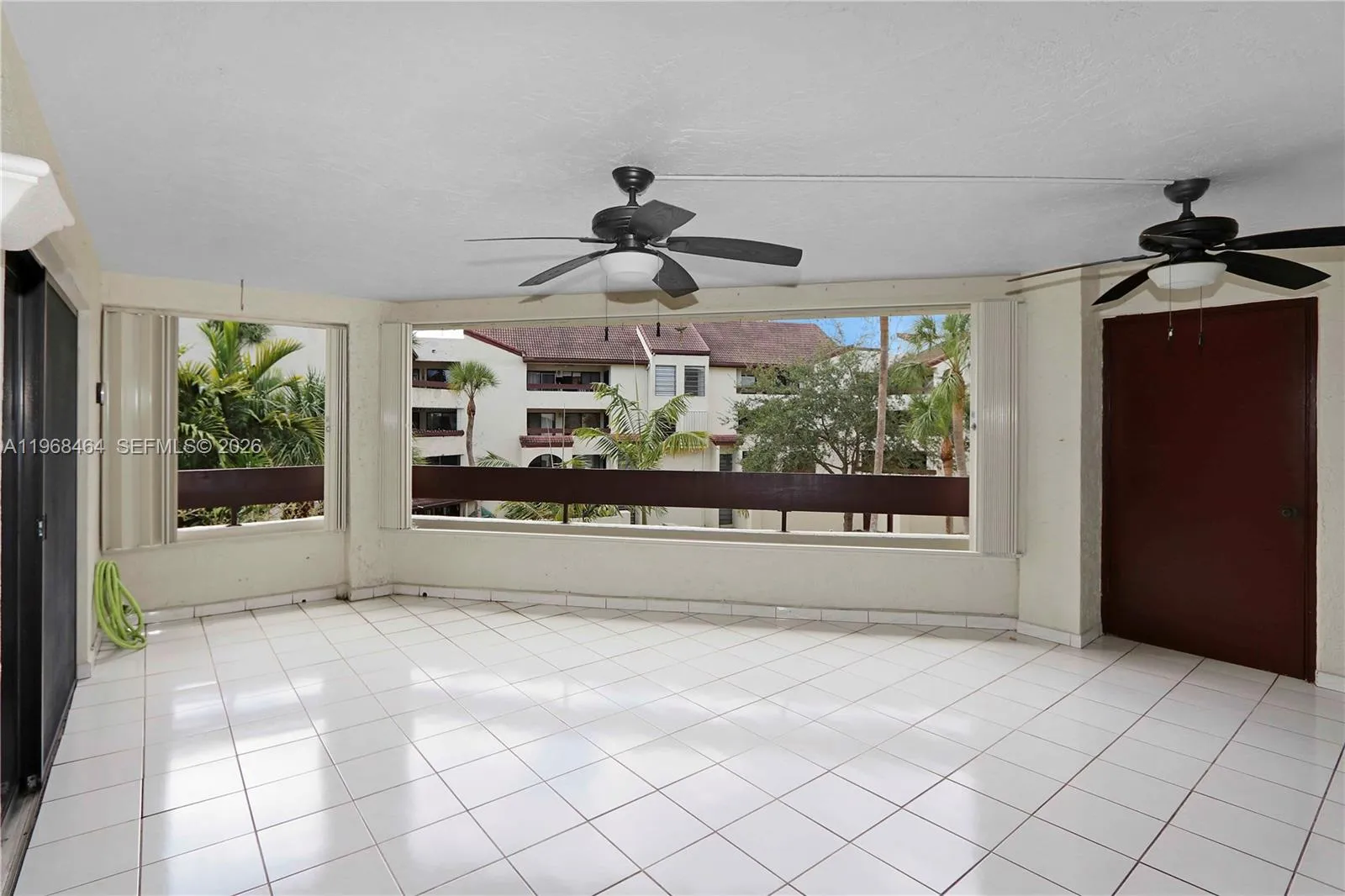 Spacious balcony