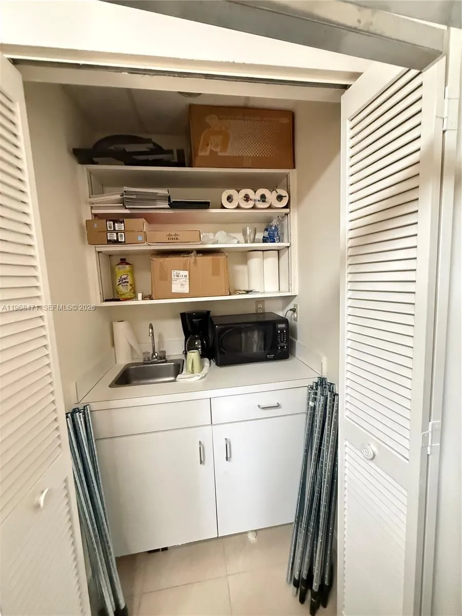 Storage closet (mini kitchen)