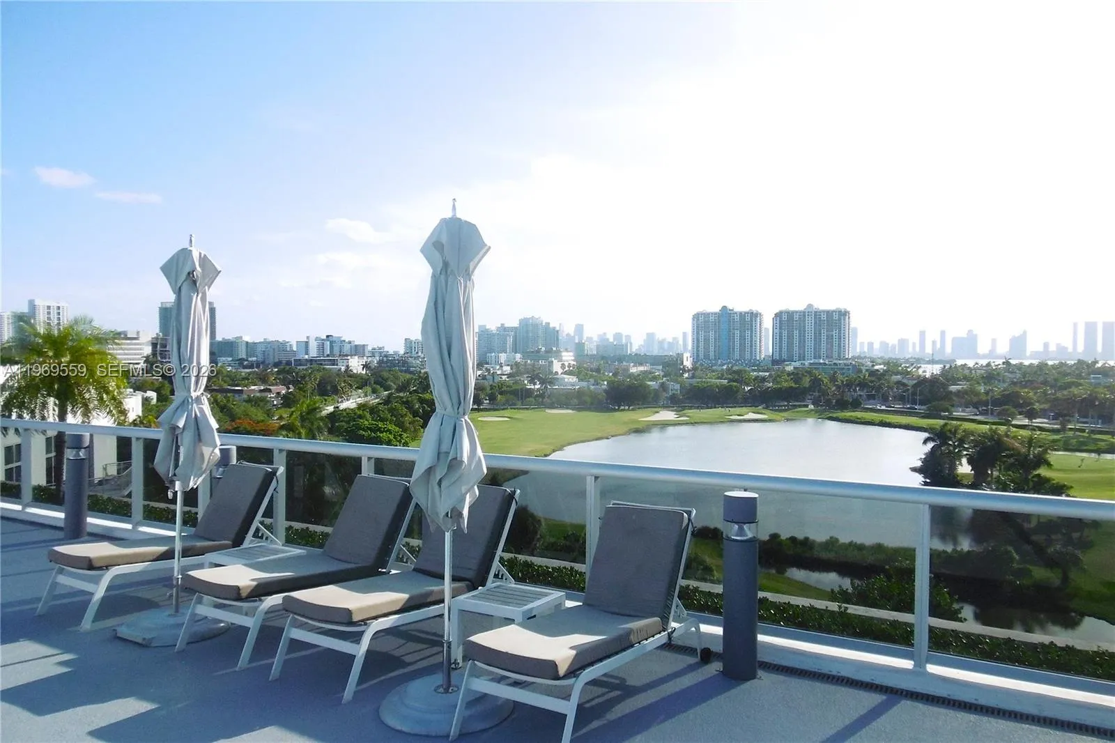 Rooftop Community Pool Deck West View