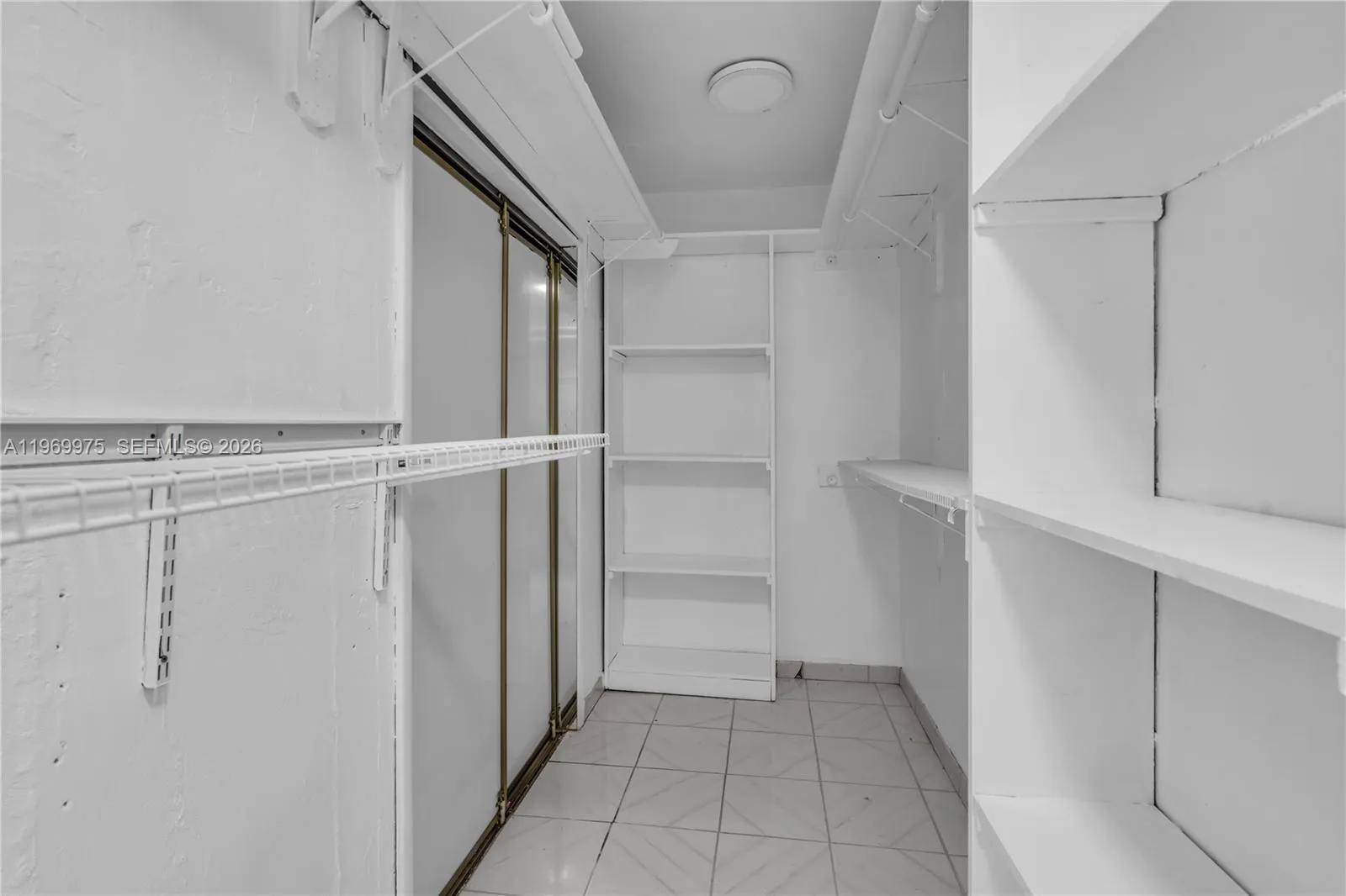 Walk in closet for upstairs bedroom.
