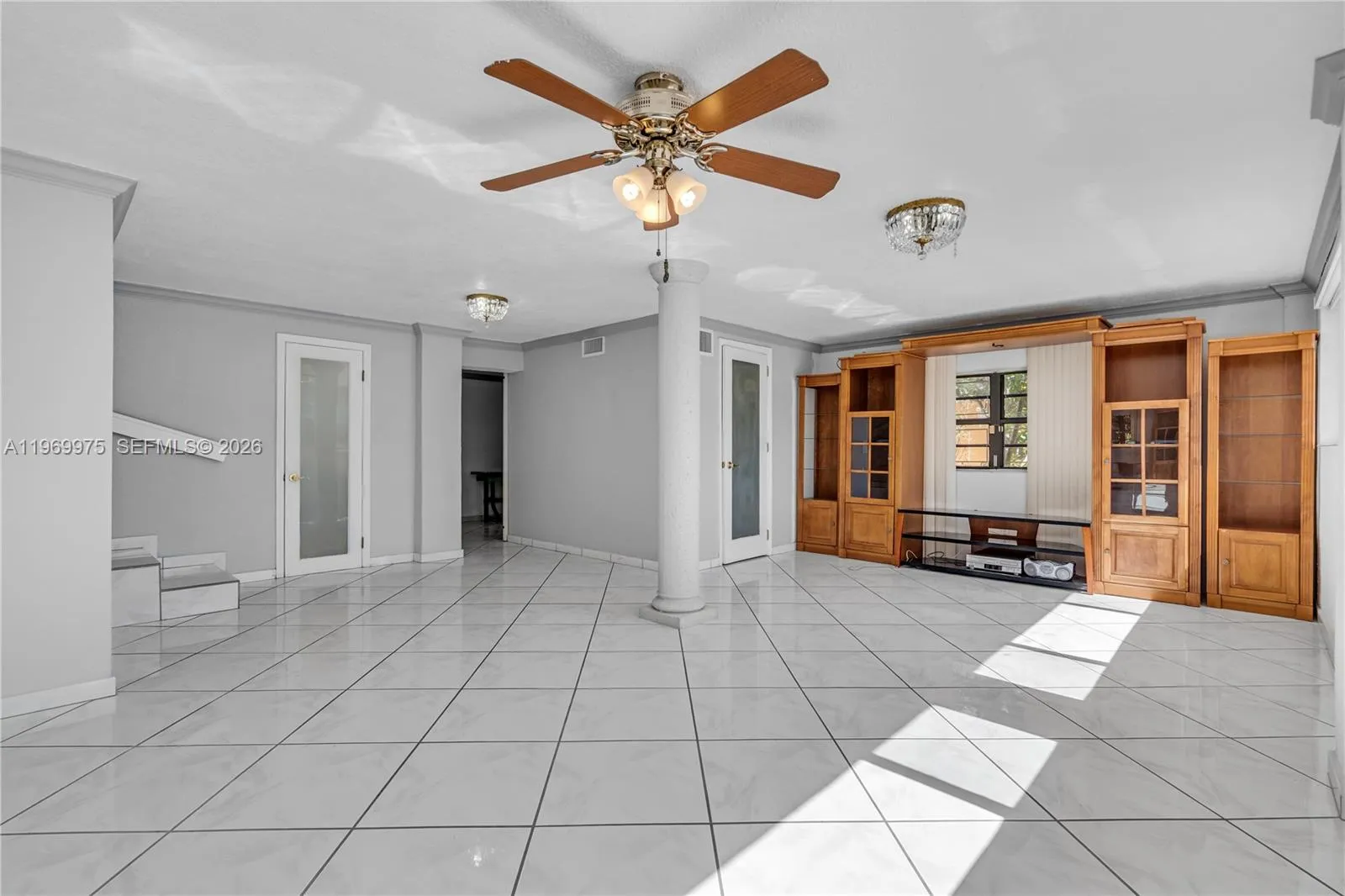 Ground-level master suite ideal for in law quarters or rental income.
