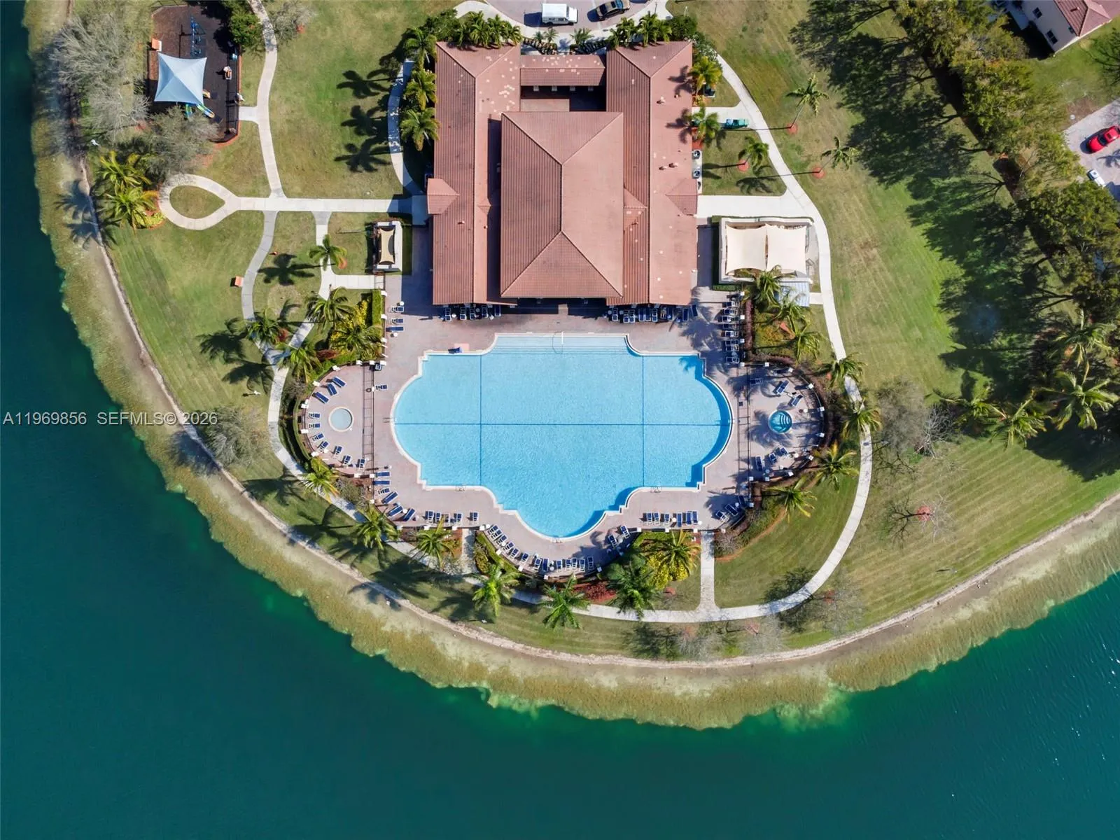 Large community pool and club house