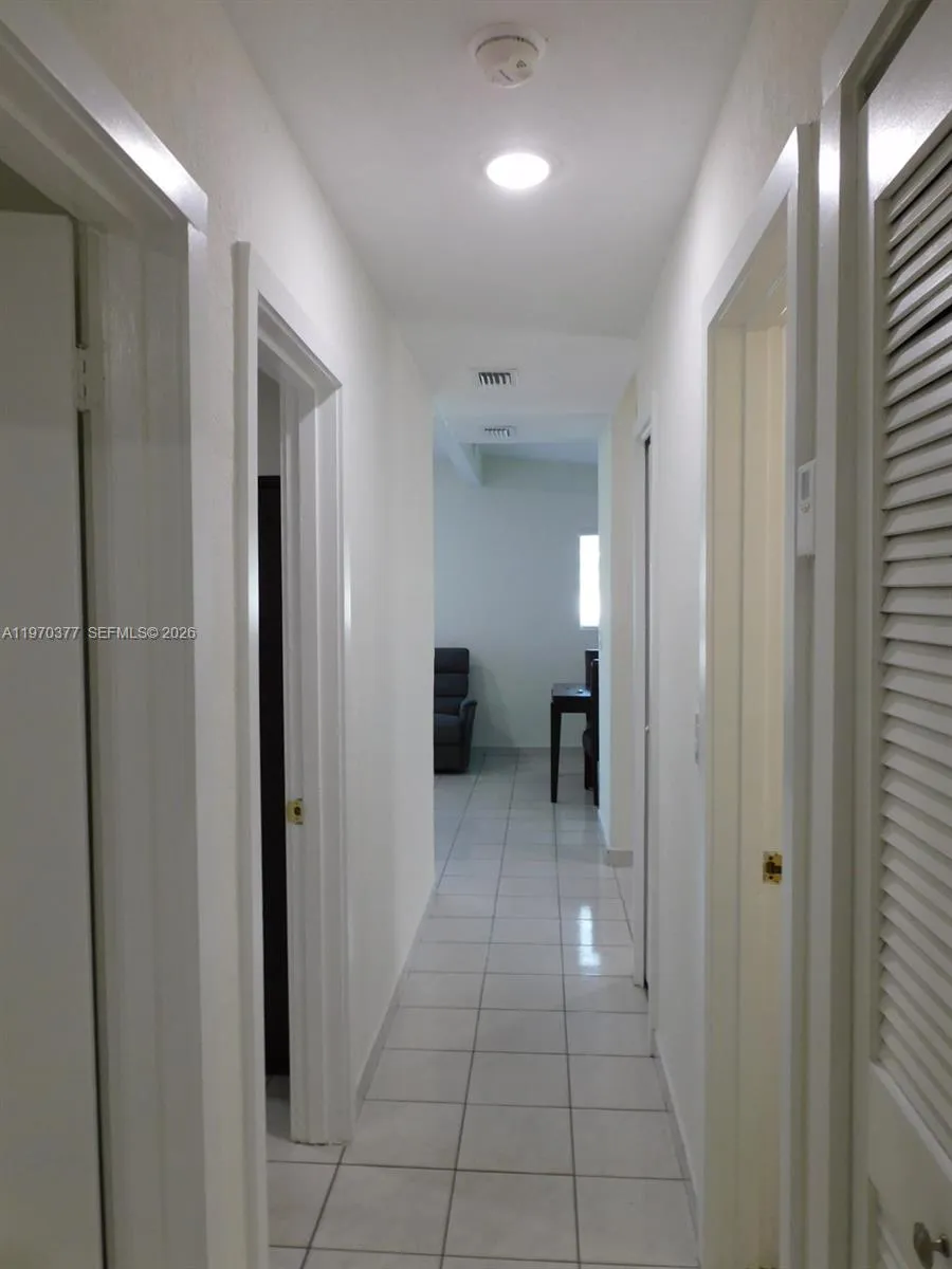 Hallway view to living areas.