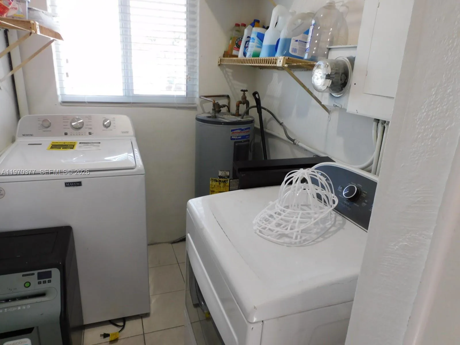 Interior laundry room.