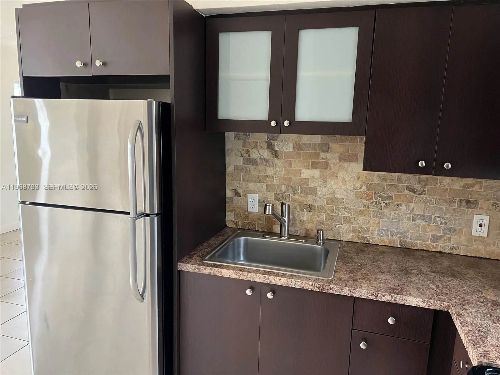 Refrigerator & sink area