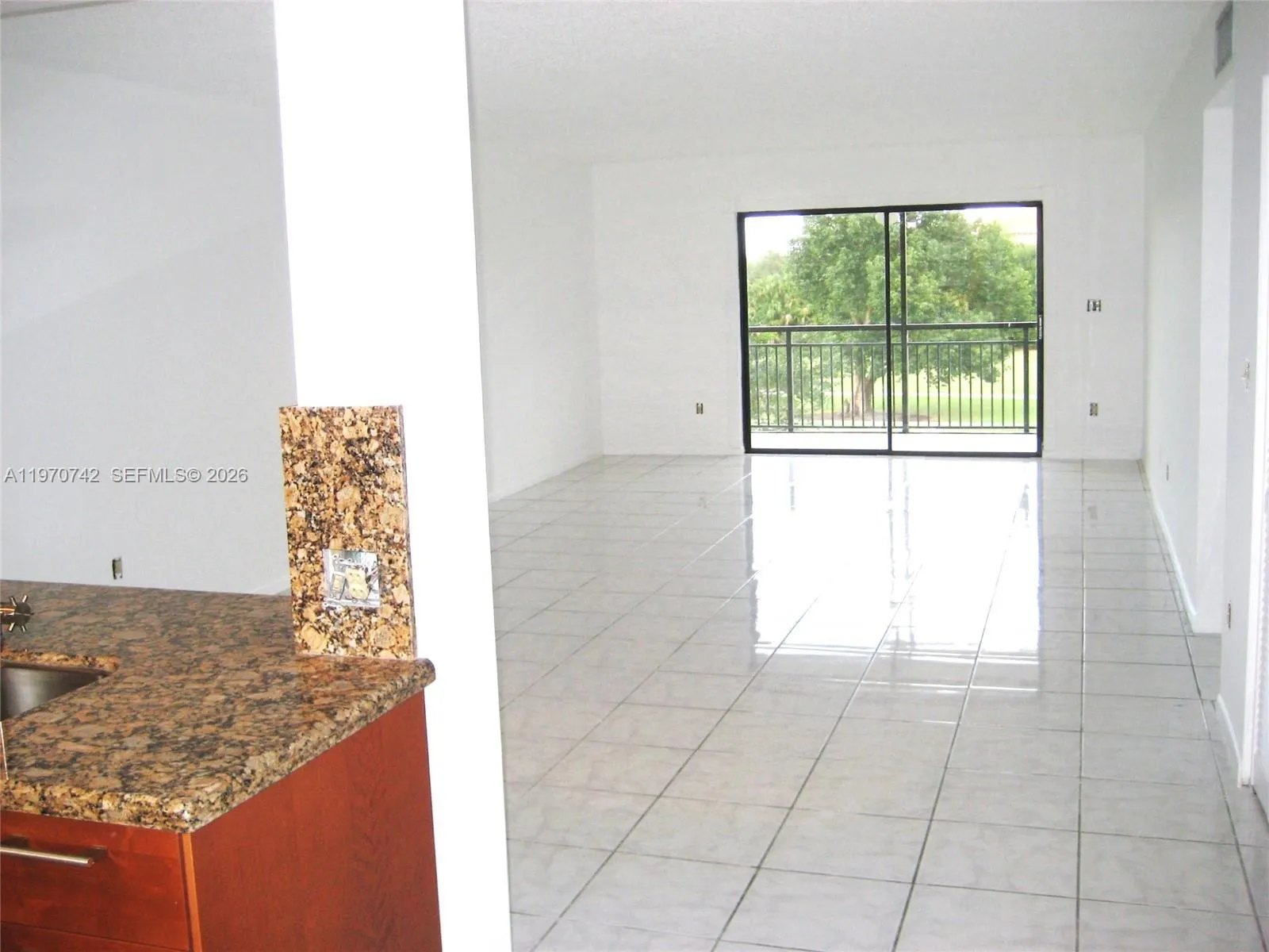 View of dining/living space