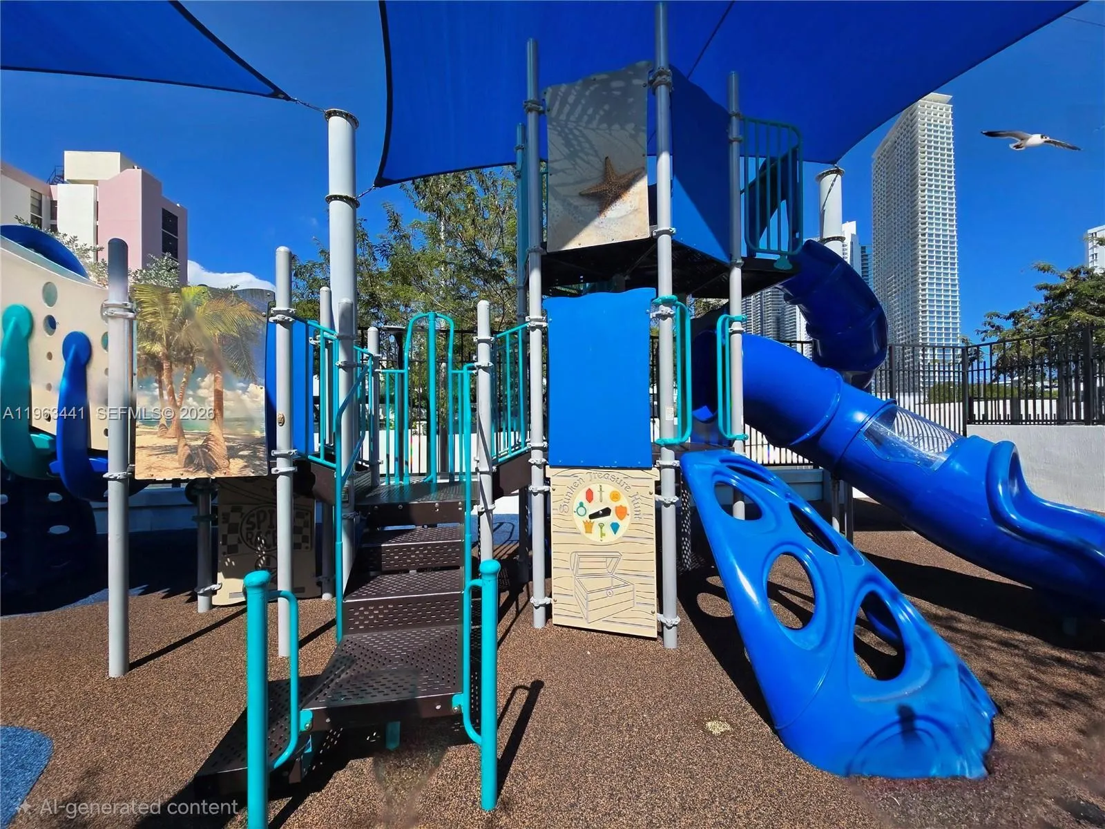 Gateway Park - If front of St Tropez, with playground, water fountains, weekly events, parking and more